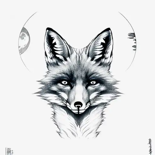 Fox And Moon