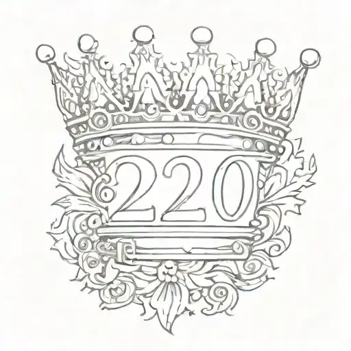 A Crown With The Number 20