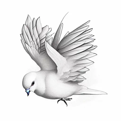 Dove That Looks Like From A Painting By Motke Blom