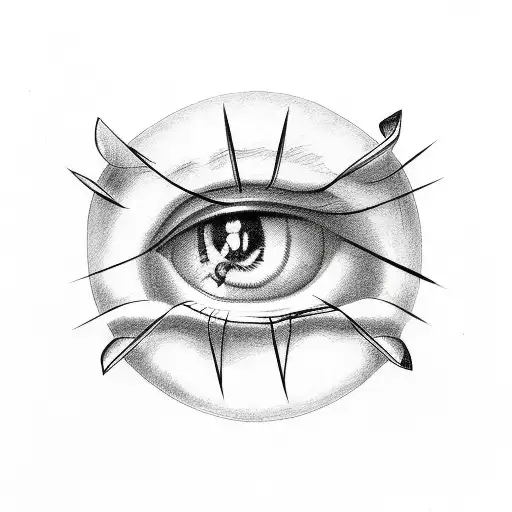 Pain Head Band With Pain Eye And Pain Word