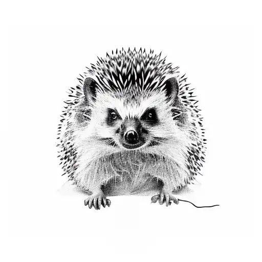 Hedgehog Driving Car