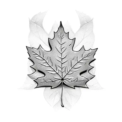 Maple Leaf With Celtic Knot