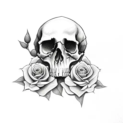 Skull And Roses