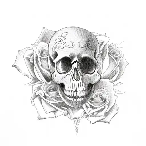Skull And Roses