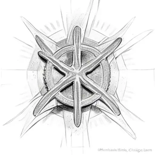 Christian Cross And Starfish