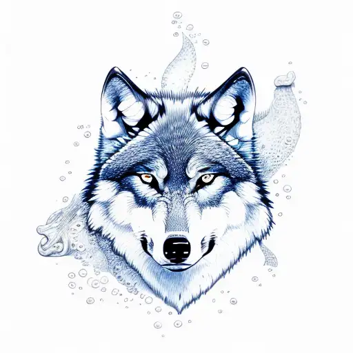 Wolf Underwater