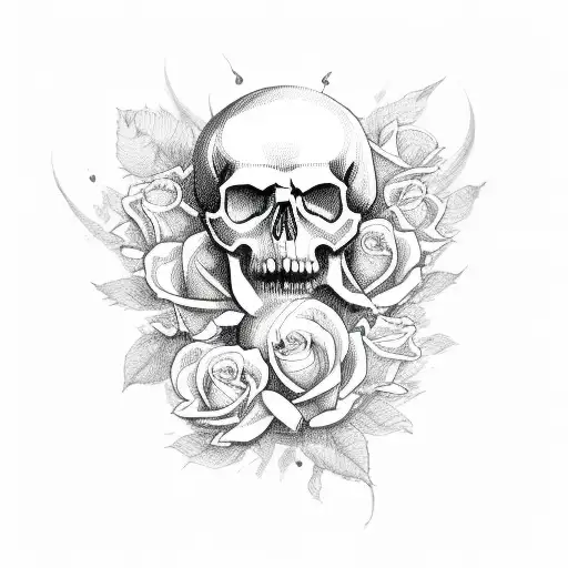 Skull And Roses