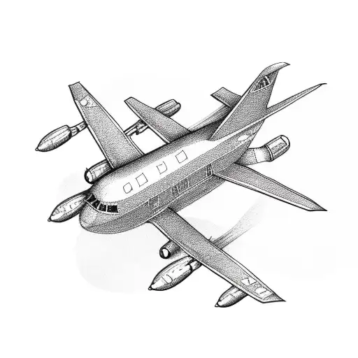 Airplane Carrying Bag Of Money