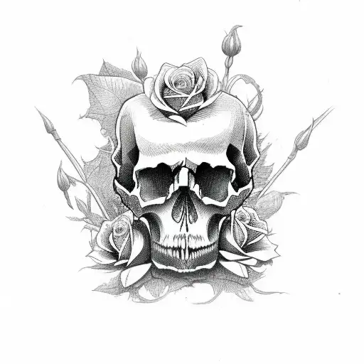 Skull And Roses