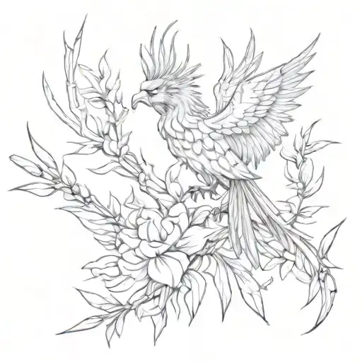 Phoenix And Bamboo