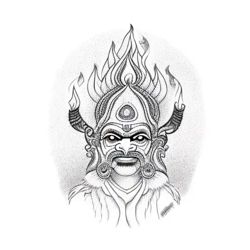 Theyyam With Fire