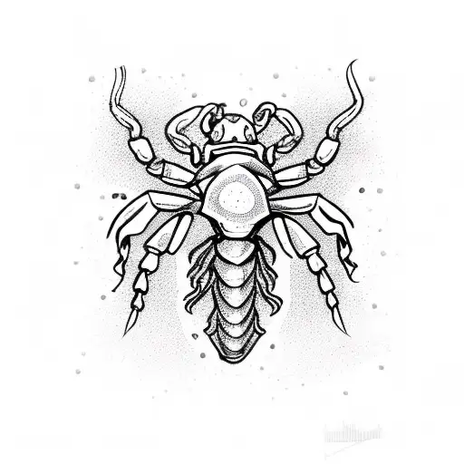 Scorpio Sign Incorporated In A Heart