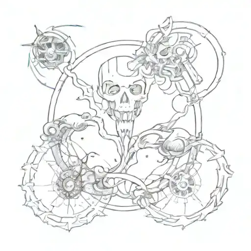 Abstract Representation Of The Cycle Of Life And Death