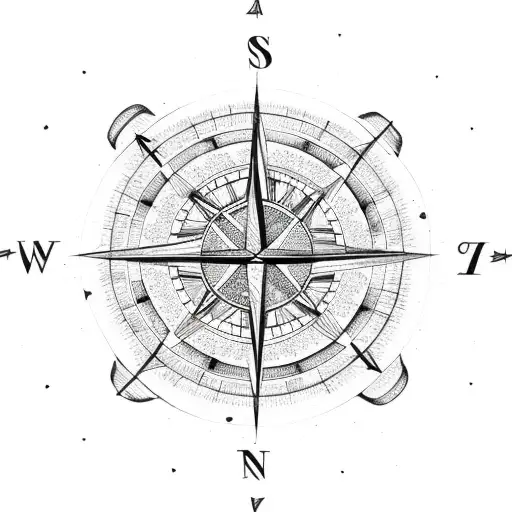 Virgo Constellation With Compass