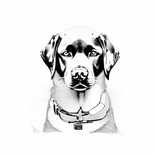 Black Lab And Black Girl