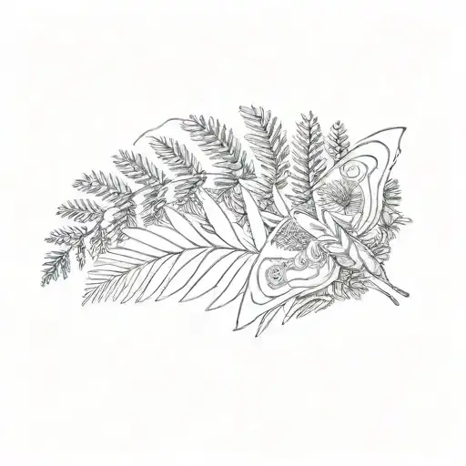 A Moth And Bluebonnet