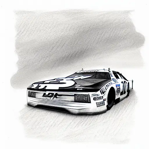 One Nascar And No Background