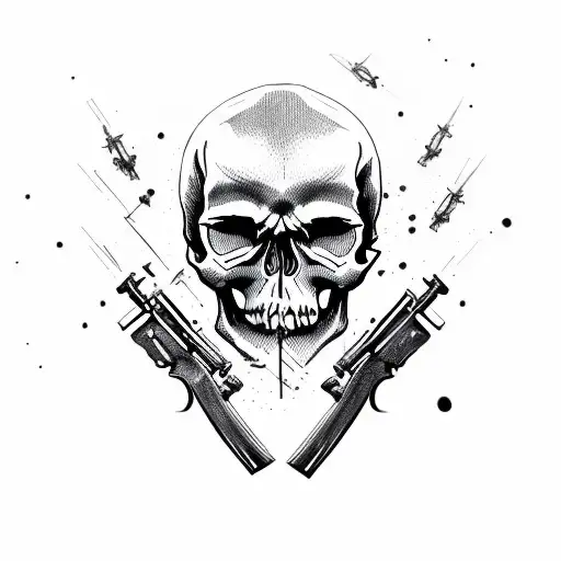 Skull And Guns