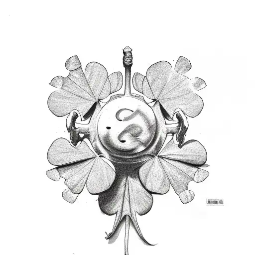 Devil With Four Leaf Clover