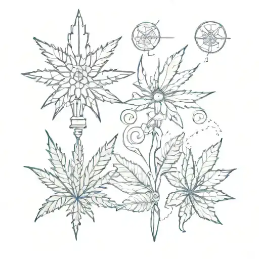 Unique Symbols For Two Friends Who Love Marijuana