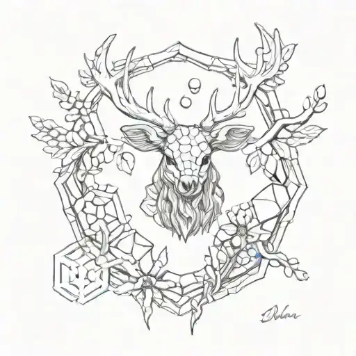 Bees Honeycomb Deer Scandinavian Mythology
