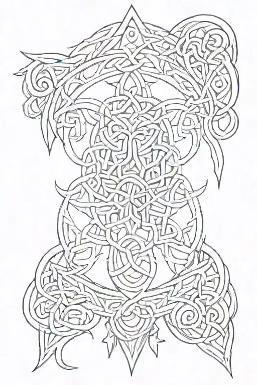 Celtic Knot Armor Shoulder Tattoo Inspired Tattoo Design