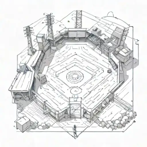 A Baseball Diamond With A Futuristic Twist Incorporating Video Game Elements