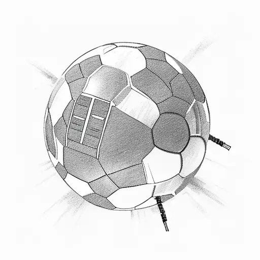 A Silhouette Of Darth Vader Playing Soccer