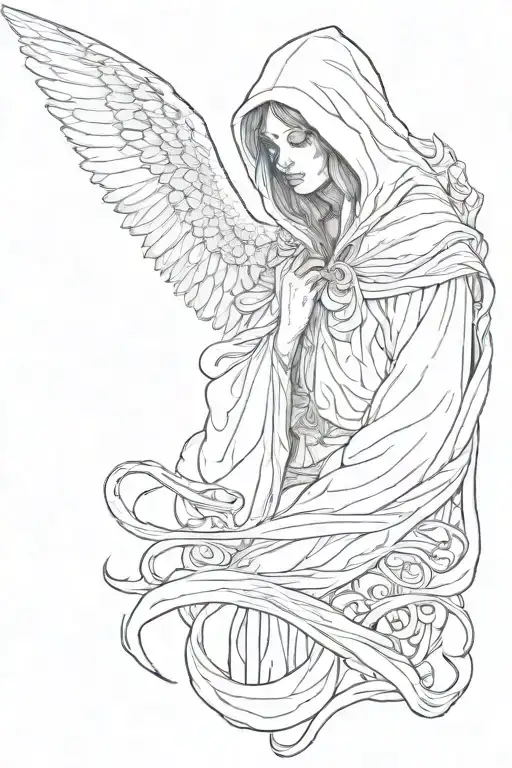 Hooded Angel Inspired By Sleep Token Band