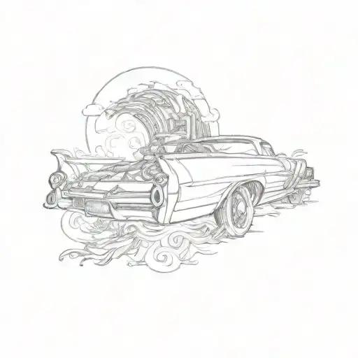 A Car With The Words Don Tolver Heaven Or Hell Towards Heaven