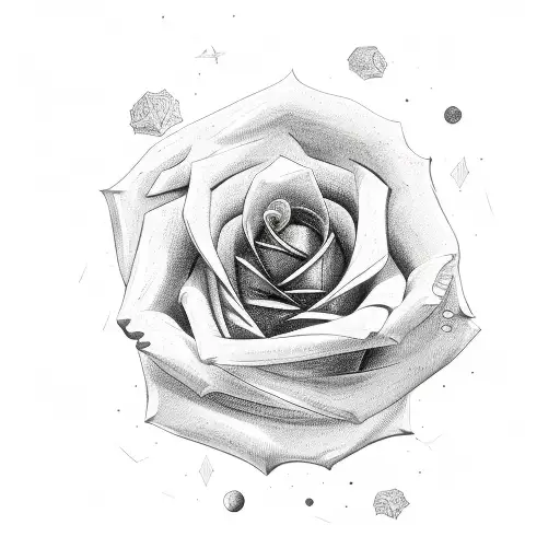 A Book Page With Rose And Space For Names