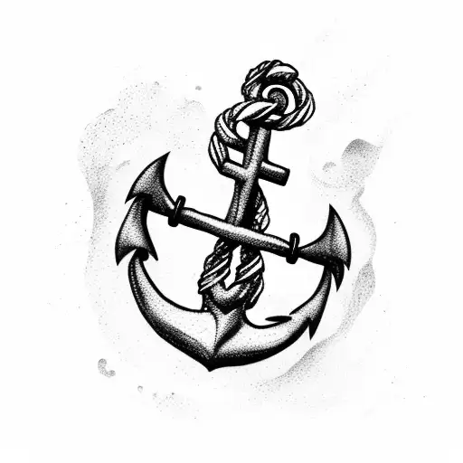 Sea Animal With Anchor