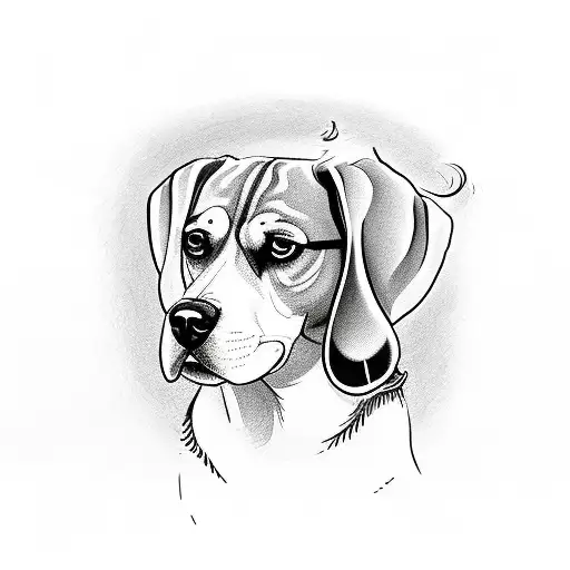 Indian Beagle With A Plume