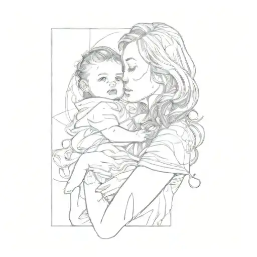 A Woman Holding A Baby