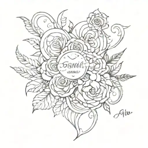 Family Birth Date Tattoo Design Representing