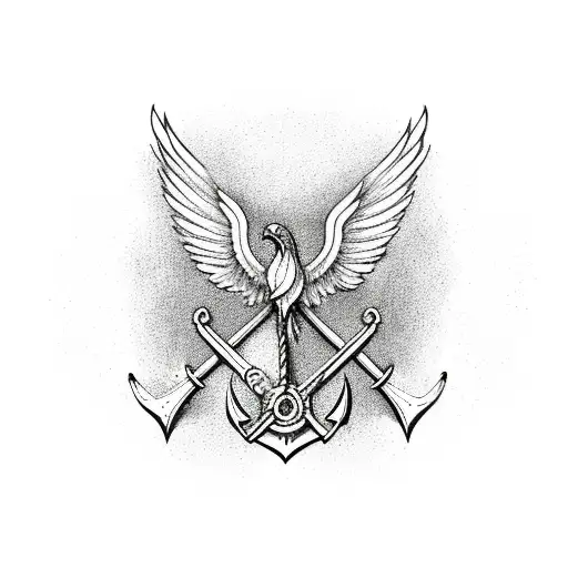 Phoenix With Anchor