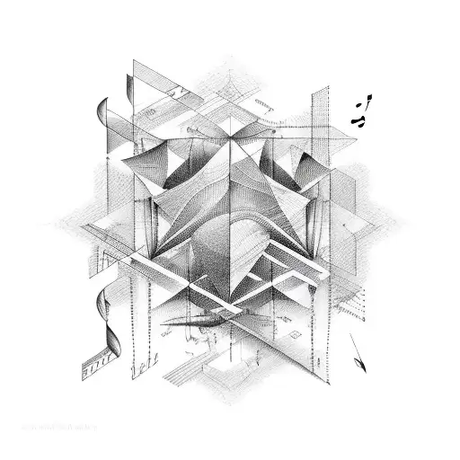 Sheet Music Made Of Geometry