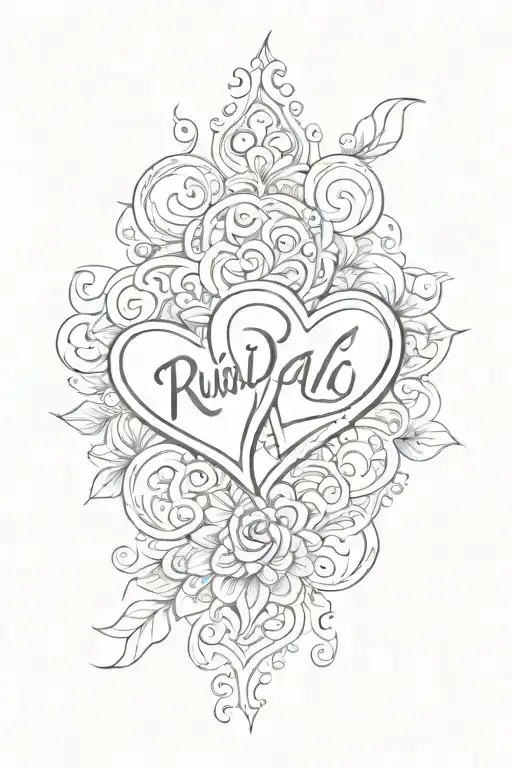 Rupali And Sanyam Name With Love Heart