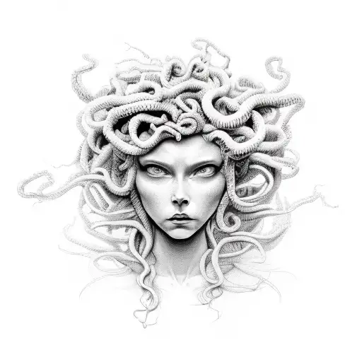 Half Child Half Woman Medusa