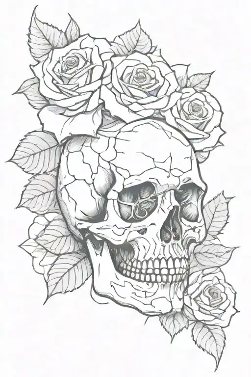 Skull Rose
