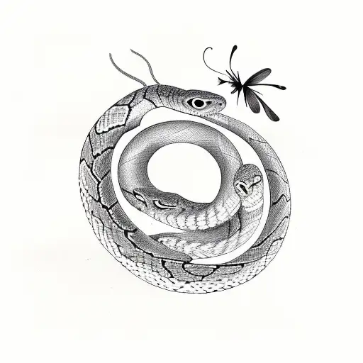 Snake And Butterfly