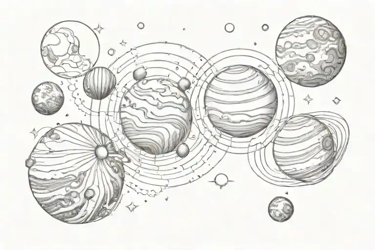 Four Planets In A Line