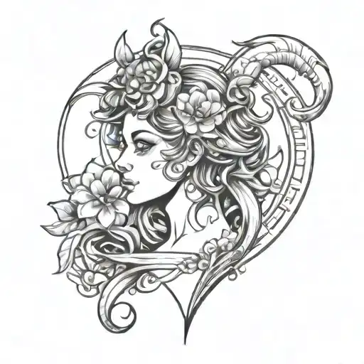 Woman Hybrid Aries Zodiac Sign