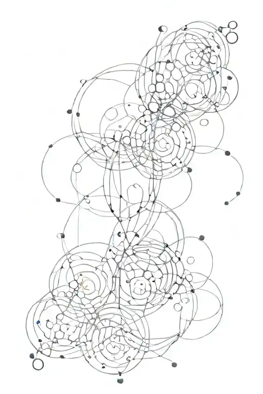 Dots Connected With Line