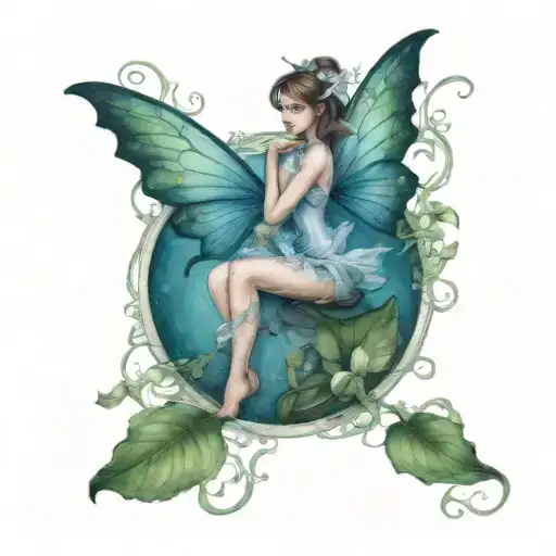 Fairie On Water Lillie Flower