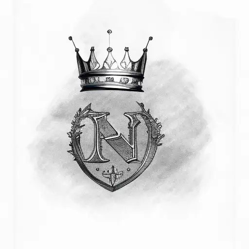 Letter Jk With Crown