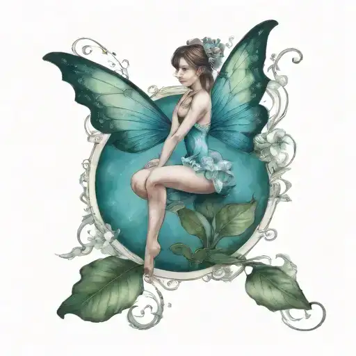 Fairie On Water Lillie Flower