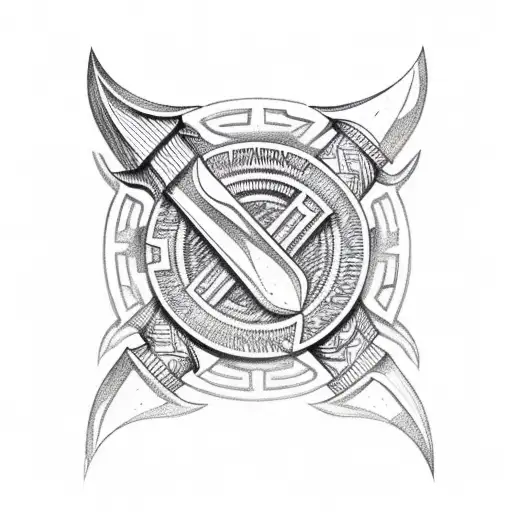 Obsidian Aztec Dagger With Letter A