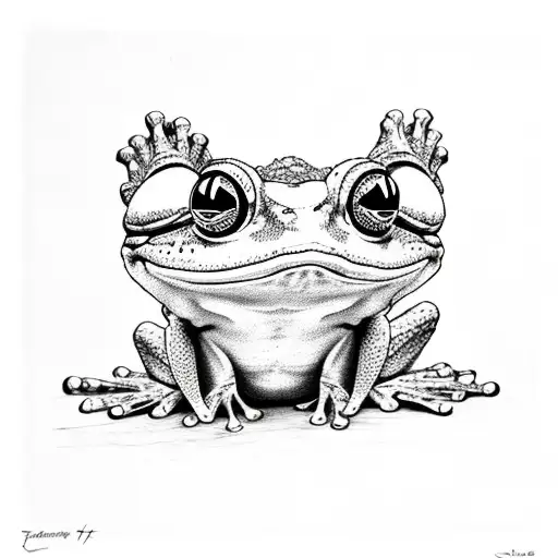 Frog Sitting On The Couch