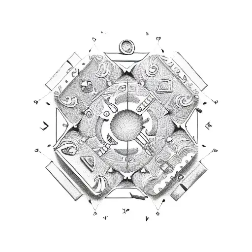 A Zodiac Sign Made Out Of Mini Soap Bars